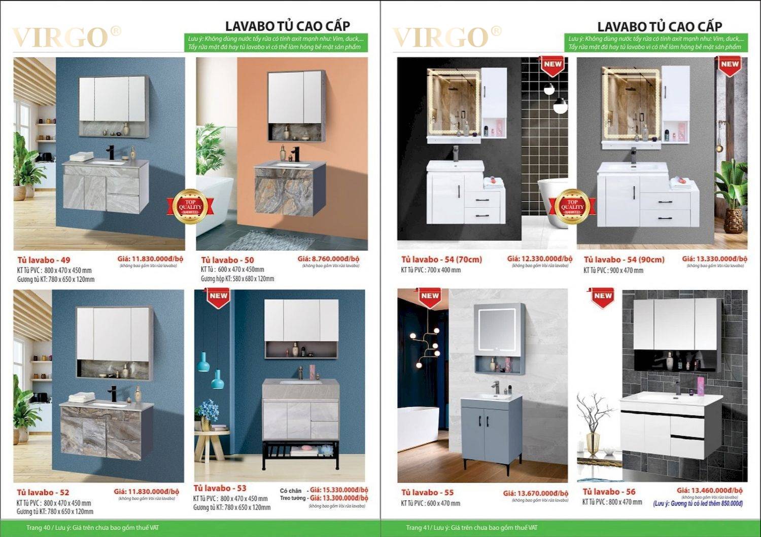 Catalogue và bảng giá Thiết bị vệ sinh VIRGO mới nhất /Page 21